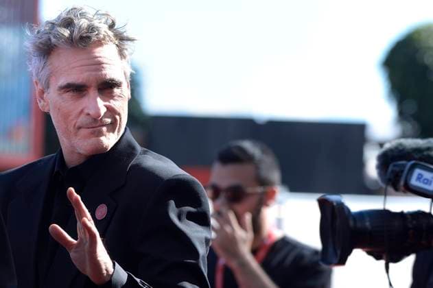Joaquin Phoenix attends the The Voice Of Hind Rajab red carpet during the 82nd Venice International Film Festival in Venice, Italy on Wednesday, September 03, 2025 in Venice, Italy.  VEN20250903803 RoccoxSpaziani