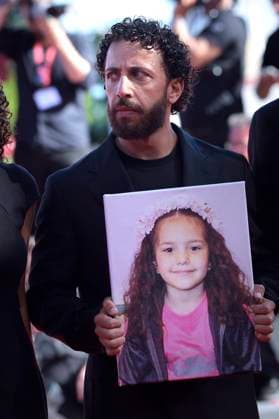 Motaz Malhees attends the The Voice Of Hind Rajab red carpet during the 82nd Venice International Film Festival in Venice, Italy on Wednesday, September 03, 2025 in Venice, Italy.  VEN20250903809 RoccoxSpaziani
