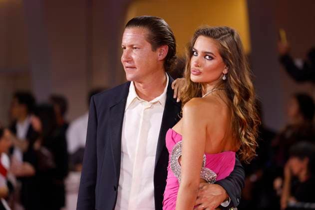 Vito Schnabel and Helena Althof at the premiere of the feature film In the Hand of Dante at the Biennale di Venezia 2025 82 Venice International Film Festival at the Palazzo del Cinema Venice, 03 09 2025 Foto:xD.xBedrosianx xFuturexImagex dante_5900