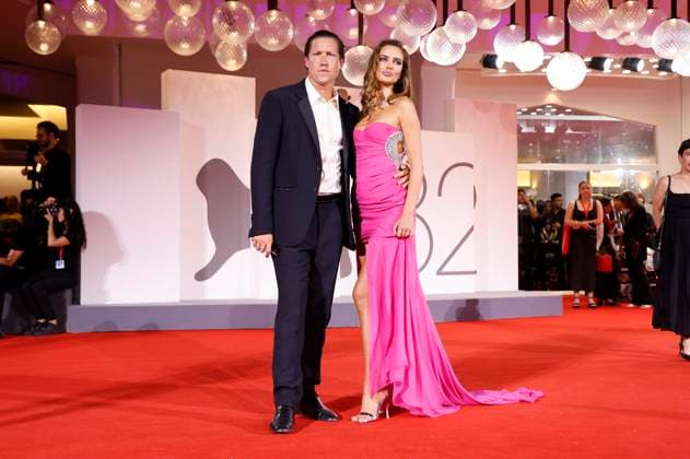 Vito Schnabel and Helena Althof at the premiere of the feature film In the Hand of Dante at the Biennale di Venezia 2025 82 Venice International Film Festival at the Palazzo del Cinema Venice, 03 09 2025 Foto:xD.xBedrosianx xFuturexImagex dante_5910