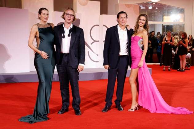 Stella Schnabel, Olmo Schnabel, Vito Schnabel and Helena Althof at the premiere of the feature film In the Hand of Dante at the Biennale di Venezia 2025 82 Venice International Film Festival at the Palazzo del Cinema Venice, 03 09 2025 Foto:xD.xBedrosianx xFuturexImagex dante_5911