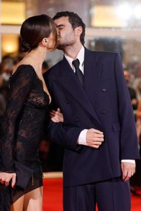 Devon Lee Carlson and Duke Nicholson at the premiere of the feature film In the Hand of Dante at the Biennale di Venezia 2025 82 Venice International Film Festival at the Palazzo del Cinema Venice, 03 09 2025 Foto:xD.xBedrosianx xFuturexImagex dante_5936