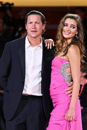 Venice In The Hand of Dante Premiere AM Vito Schnabel and Helena Althof attending the In The Hand of Dante Premiere as part of the 82nd Venice International Film Festival at the Lido in Venice, Italy on September 03, 2025. Photo by Aurore Marechal ABACAPRESS.COM Venice Italy  Copyright: xMarechalxAurore ABACAx