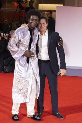 In the Hand of Dante Red Carpet - The 82nd Venice International Film Festival VENICE, ITALY - SEPTEMBER 03: (L -R) Benjamin Clementine and Vito Schnabel attend the In the Hand of Dante red carpet during the 82nd Venice International Film Festival on September 03, 2025 in Venice, Italy Primo Barol Anadolu Venice Italy. Editorial use only. Please get in touch for any other usage.  Copyright: x2025xAnadoluxPrimoxBarolx