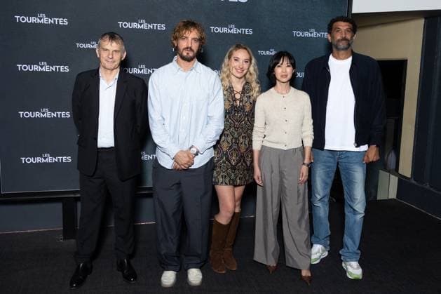 Les Tourmentes Paris Film Premiere Lucas Belvaux, Niels Schneider, Deborah Francois, Linh-Dan Pham, Ramzy Bedia attends Les Tourmentes Paris Film Premiere at UGC Les Halles on September 03, 2025 in Paris, France. Photo by Nasser Berzane ABACAPRESS.COM Paris France  Copyright: xBerzanexNasser ABACAx