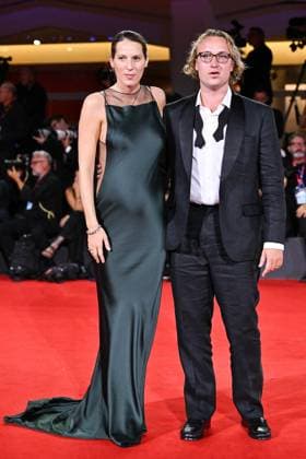 Venice In The Hand of Dante Premiere AM Stella Schnabel and Olmo Schnabel attending the In The Hand of Dante Premiere as part of the 82nd Venice International Film Festival at the Lido in Venice, Italy on September 03, 2025. Photo by Aurore Marechal ABACAPRESS.COM Venice Italy  Copyright: xMarechalxAurore ABACAx