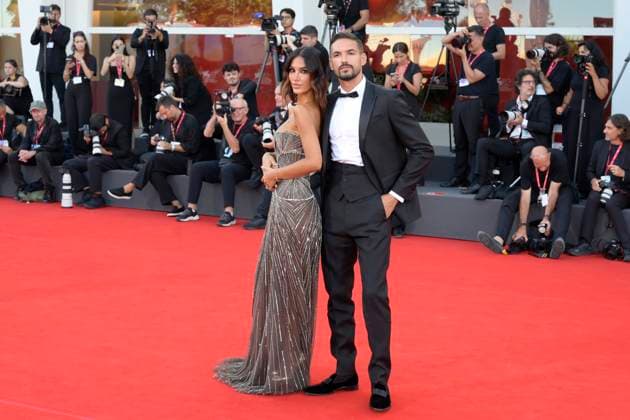 Duse red carpet in Venice Lido, Italy - 03 Sep 2025 Rosa Perrotta and Pietro Tartaglione attend the Duse red carpet during 82nd Venice Film Festival in Venice Lido at Palazzo del cinema. Venice Lido Italy Copyright: xMarioxCartellix xSOPAxImagesx _DSC5888