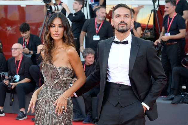 Duse red carpet in Venice Lido, Italy - 03 Sep 2025 Rosa Perrotta and Pietro Tartaglione attend the Duse red carpet during 82nd Venice Film Festival in Venice Lido at Palazzo del cinema. Venice Lido Italy Copyright: xMarioxCartellix xSOPAxImagesx _DSC5893