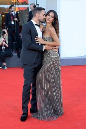 Duse red carpet in Venice Lido, Italy - 03 Sep 2025 Rosa Perrotta and Pietro Tartaglione attend the Duse red carpet during 82nd Venice Film Festival in Venice Lido at Palazzo del cinema. Venice Lido Italy Copyright: xMarioxCartellix xSOPAxImagesx _DSC5902