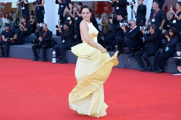 Duse red carpet in Venice Lido, Italy - 03 Sep 2025 Noemi Merlant attends the Duse red carpet during 82nd Venice Film Festival in Venice Lido at Palazzo del cinema. Venice Lido Italy Copyright: xMarioxCartellix xSOPAxImagesx _DSC6090
