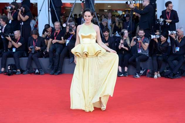 Duse red carpet in Venice Lido, Italy - 03 Sep 2025 Noemi Merlant attends the Duse red carpet during 82nd Venice Film Festival in Venice Lido at Palazzo del cinema. Venice Lido Italy Copyright: xMarioxCartellix xSOPAxImagesx _DSC6107