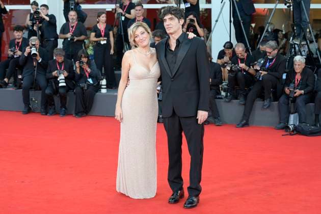 Duse red carpet in Venice Lido, Italy - 03 Sep 2025 Valeria Bruni Tedeschi and Pietro Marcello attend the Duse red carpet during 82nd Venice Film Festival in Venice Lido at Palazzo del cinema. Venice Lido Italy Copyright: xMarioxCartellix xSOPAxImagesx _DSC6185