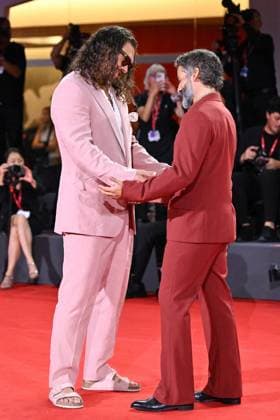 Venice In The Hand of Dante Premiere AM Jason Momoa and Oscar Isaac attending the In The Hand of Dante Premiere as part of the 82nd Venice International Film Festival at the Lido in Venice, Italy on September 03, 2025. Photo by Aurore Marechal ABACAPRESS.COM Venice Italy  Copyright: xMarechalxAurore ABACAx
