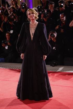 Red carpet of the film In the hand of Dante in Venice, Italy - 03 Sept 2025 Italian actress Emanuela Fanelli attends the red carpet of the film In the hand of Dante at the 82nd Venice Film. Venice Italy Copyright: xMarcoxBaradax xSOPAxImagesx MBA_1003
