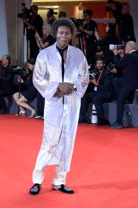 In the hand of Dante red carpet in Venice Lido, Italy - 03 Sept 2025 Benjamin Clementine attends the In the hand of Dante red carpet during the 82nd Venice Film Festival at Palazzo del cinema. Venice Lido Italy Copyright: xMarioxCartellix xSOPAxImagesx _DSC6388