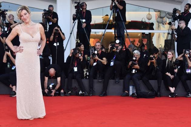82eme Festival International du Film de Venise Mostra de Venise DUSE Premiere at the 82nd International Venice Film festival Valeria Bruni Tedeschi attends the Duse red carpet 448305 2025 09 03 Venice Italy  Copyright: xThomasxBohlenx STAR_448305_038