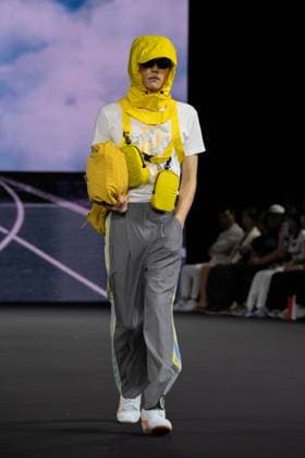 Seoul Fashion Week 2026 SEOUL, SOUTH KOREA - SEPTEMBER 04: A model walks the runway during the LIE show at Seoul Fashion Week 2026 S S at Dongdaemun Design Plaza (DDP) on September 04, 2025 in Seoul, Korea. Hwawon Lee Anadolu Seoul South Korea. Editorial use only. Please get in touch for any other usage.  Copyright: x2025xAnadoluxHwawonxLeex