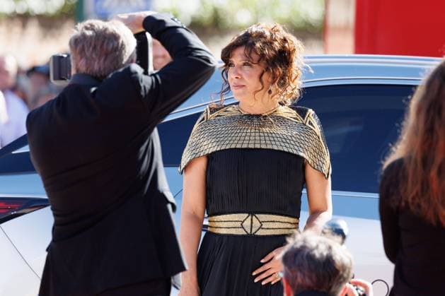 News - The Voice Of Hind Rajab Red Carpet - The 82nd Venice International Film Festival Kaouther Ben Hania attends the The Voice Of Hind Rajab red carpet during the 82nd Venice International Film Festival on September 03, 2025 in Venice, Italy. Lido di Venezia Palazzo del Cinema Italy Copyright: xCinziaxCamelax xLiveMediax LPN_2007124