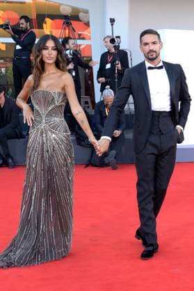 Rosa Perrotta and Pietro Tartaglione at the premiere of the feature film Duse at the Biennale di Venezia 2025 82 Venice International Film Festival at the Palazzo del Cinema Venice, 03 09 2025 Foto:xA.xM.xTinghinox xFuturexImagex duse_5717