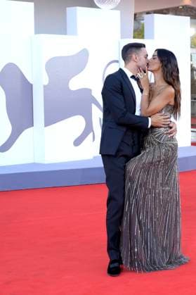 Pietro Tartaglione and Rosa Perrotta at the premiere of the feature film Duse at the Biennale di Venezia 2025 82 Venice International Film Festival at the Palazzo del Cinema Venice, 03 09 2025 Foto:xA.xM.xTinghinox xFuturexImagex duse_5718