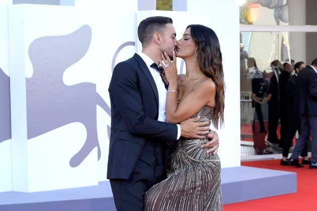 Pietro Tartaglione and Rosa Perrotta at the premiere of the feature film Duse at the Biennale di Venezia 2025 82 Venice International Film Festival at the Palazzo del Cinema Venice, 03 09 2025 Foto:xA.xM.xTinghinox xFuturexImagex duse_5720