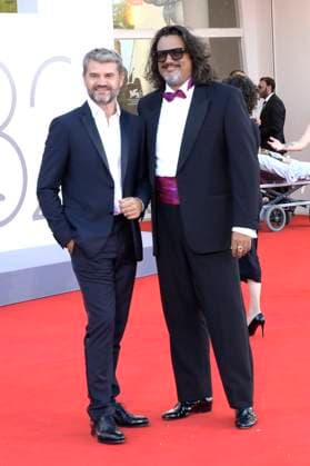 Enrico Bartolino and Alessandro Borghese at the premiere of the feature film Duse at the Biennale di Venezia 2025 82 Venice International Film Festival at the Palazzo del Cinema Venice, 03 09 2025 Foto:xA.xM.xTinghinox xFuturexImagex duse_5733