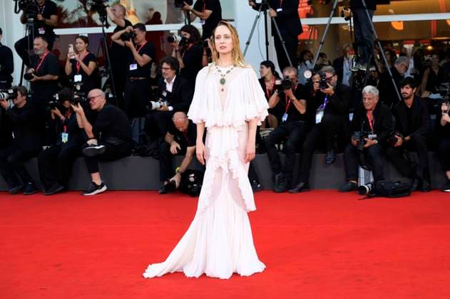 Fanni Wrochna at the premiere of the feature film Duse at the Biennale di Venezia 2025 82 Venice International Film Festival at the Palazzo del Cinema Venice, 03 09 2025 Foto:xA.xM.xTinghinox xFuturexImagex duse_5746
