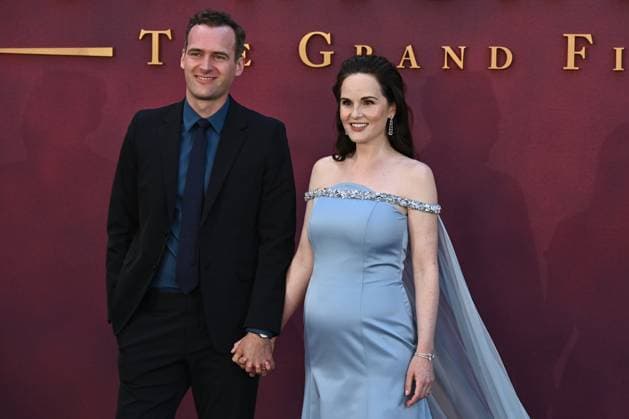 Jasper Waller-Bridge and Michelle Dockery attends Downton Abbey: The Grand Finale World Premiere at the at Odeon Luxe Leicester Square in London, England. UK. Wednesday 3rd September 2025. Copyright: xJamesxWarrenx adyow210