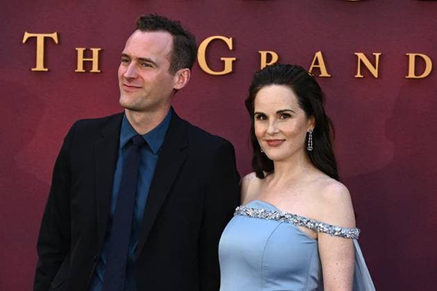 Jasper Waller-Bridge and Michelle Dockery attends Downton Abbey: The Grand Finale World Premiere at the at Odeon Luxe Leicester Square in London, England. UK. Wednesday 3rd September 2025. Copyright: xJamesxWarrenx adyow212