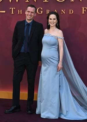 Jasper Waller-Bridge and Michelle Dockery attends Downton Abbey: The Grand Finale World Premiere at the at Odeon Luxe Leicester Square in London, England. UK. Wednesday 3rd September 2025. Copyright: xJamesxWarrenx adyow216