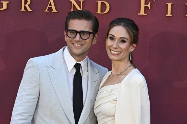 Allen Leech and Jessica Blair Herman attends Downton Abbey: The Grand Finale World Premiere at the at Odeon Luxe Leicester Square in London, England. UK. Wednesday 3rd September 2025. Copyright: xJamesxWarrenx adyow291