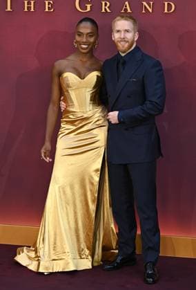 Chyna Mills and Neil Jones attends Downton Abbey: The Grand Finale World Premiere at the at Odeon Luxe Leicester Square in London, England. UK. Wednesday 3rd September 2025. Copyright: xJamesxWarrenx adyow327