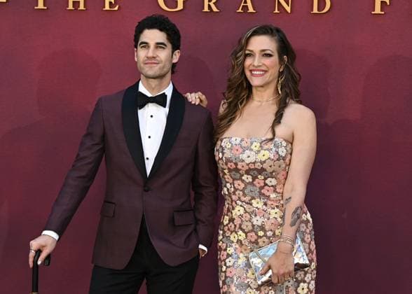 Darren Criss and Mia Swier attends Downton Abbey: The Grand Finale World Premiere at the at Odeon Luxe Leicester Square in London, England. UK. Wednesday 3rd September 2025. Copyright: xJamesxWarrenx adyow319