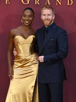 Chyna Mills and Neil Jones attends Downton Abbey: The Grand Finale World Premiere at the at Odeon Luxe Leicester Square in London, England. UK. Wednesday 3rd September 2025. Copyright: xJamesxWarrenx adyow330