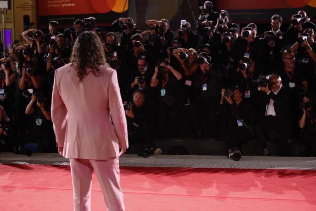 Red Carpet of in the Hand of Dante in Venice, Italy - 03 Sep 2025 American actor Jason Momoa attends the red carpet of the film In the hand of Dante at the 82nd Venice Film Festival at Palazzo del cinema. Venice Italy Copyright: xMarcoxBaradax xSOPAxImagesx MBA_2062