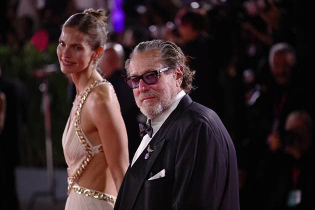 Red Carpet of in the Hand of Dante in Venice, Italy - 03 Sep 2025 Julian Schnabel and Louise Kugelberg attend the red carpet of the film In the hand of Dante at the 82nd Venice Film Festival at Palazzo del cinema. Venice Italy Copyright: xMarcoxBaradax xSOPAxImagesx MBA_2213