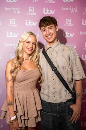 Gina Beckmann and Leon Content at the premiere of the new season of the dating show Love Island VIP at the Cinenova cinema in Cologne, 03 09 2025 Foto:xT.xNgox xFuturexImagex island_5936