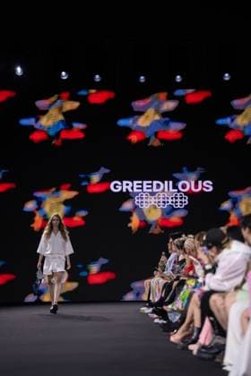 Seoul Fashion Week 2026 SEOUL, SOUTH KOREA - SEPTEMBER 4: A model walks the runway to present a creation during the GREEDILOUS show at Seoul Fashion Week 2026 Spring Summer in Seoul, South Korea on September 4, 2025. Hwawon Ceci Lee Anadolu Seoul South Korea. Editorial use only. Please get in touch for any other usage.  Copyright: x2025xAnadoluxHwawonxCecixLeex