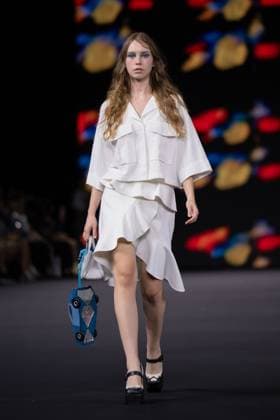 Seoul Fashion Week 2026 SEOUL, SOUTH KOREA - SEPTEMBER 4: A model walks the runway to present a creation during the GREEDILOUS show at Seoul Fashion Week 2026 Spring Summer in Seoul, South Korea on September 4, 2025. Hwawon Ceci Lee Anadolu Seoul South Korea. Editorial use only. Please get in touch for any other usage.  Copyright: x2025xAnadoluxHwawonxCecixLeex