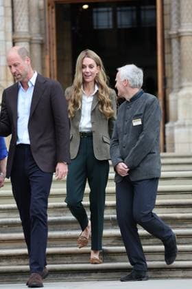 . 04 09 2025. London, United Kingdom. Prince William and Kate Middleton, the Prince and Princess of Wales, visit the newly transformed gardens at the Natural History Museum in London.  xStephenxLockx xi-Imagesx IIM-26190-0003