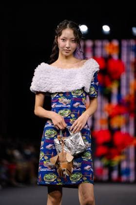 Seoul Fashion Week 2026 SEOUL, SOUTH KOREA - SEPTEMBER 4: A model walks the runway to present a creation during the GREEDILOUS show at Seoul Fashion Week 2026 Spring Summer in Seoul, South Korea on September 4, 2025. Hwawon Ceci Lee Anadolu Seoul South Korea. Editorial use only. Please get in touch for any other usage.  Copyright: x2025xAnadoluxHwawonxCecixLeex