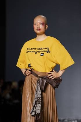 Seoul Fashion Week 2026 SEOUL, SOUTH KOREA - SEPTEMBER 4: A model walks the runway during the AJOBYAJO show at Seoul Fashion Week 2026 S S in Seoul, Korea on September 4, 2025. Hwawon Ceci Lee Anadolu Seoul South Korea. Editorial use only. Please get in touch for any other usage.  Copyright: x2025xAnadoluxHwawonxCecixLeex