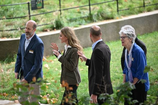 Princess Kate and Prince William visit Natural History Museum gardens LONDON, UNITED KINGDOM - SEPTEMBER 4: Prince William, Prince of Wales and Kate Middleton (2nd L), Princess of Wales, visit the newly renovated gardens of the Natural History Museum in London, United Kingdom on September 4, 2025. The couple took part in educational programs aimed at connecting with nature and promoting biodiversity, engaging with children and young people. Rasid Necati Aslim Anadolu London United Kingdom. Editorial use only. Please get in touch for any other usage.  Copyright: x2025xAnadoluxRasidxNecatixAslimx