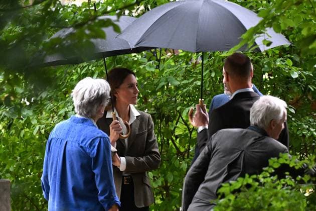 Princess Kate and Prince William visit Natural History Museum gardens LONDON, UNITED KINGDOM - SEPTEMBER 4: Prince William, Prince of Wales and Kate Middleton, Princess of Wales, visit the newly renovated gardens of the Natural History Museum in London, United Kingdom on September 4, 2025. The couple took part in educational programs aimed at connecting with nature and promoting biodiversity, engaging with children and young people. Rasid Necati Aslim Anadolu London United Kingdom. Editorial use only. Please get in touch for any other usage.  Copyright: x2025xAnadoluxRasidxNecatixAslimx