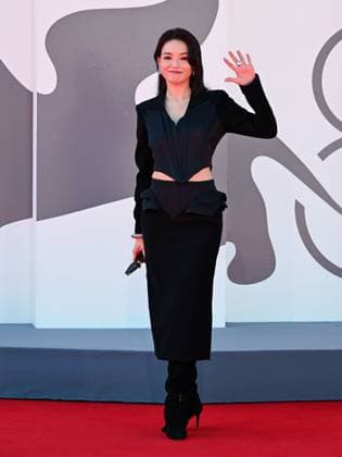 Venice, ITALY: Venice, 82nd Venice International Film Festival 2025 - evening 9. Red carpet of the film NÜHAI (GIRL) - In the photo: Shu Qi Venice ITALY  - ZUMAp169 20250904_zea_p169_899 Copyright: xManuelexMangiarottix