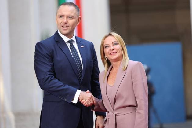 News Themen der Woche KW36 Rome, Italy, September 4, 2025: Prime Minister Giorgia Meloni meets with the President of the Republic of Poland, Karol Nawrocki, at Palazzo Chigi.  Copyright: xmarcoxiacobuccix xipa-agency.netx xmarcoxiacobuccix IPA_Agency_IPA64131192