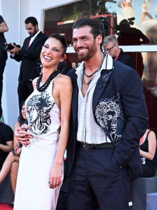 Venice, 82nd Venice International Film Festival 2025 - Evening 9. Red Carpet for the film Elisa. Pictured: Sara Bluma, Can Yaman  Copyright: xManuelexMangiarottix xipa-agency.netx xPoolxPhotoxEventsx06x IPA_Agency_IPA64133786