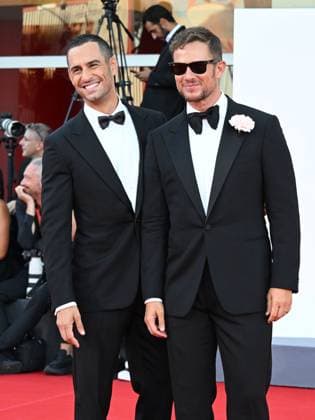 Venice, ITALY: Venice, 82nd Venice International Film Festival 2025 - Evening 9. Red Carpet for the film Elisa. Pictured: Paolo Stella and Jean-Georges D Orazio Venice ITALY  - ZUMAp169 20250904_zea_p169_1249 Copyright: xManuelexMangiarottix