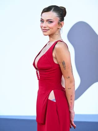 Venice, Italy: Venice, 82nd Venice International Film Festival 2025 - Evening 9. Red Carpet for the film Elisa. Pictured: Jennifer Serpi Venice Italy  - ZUMAp169 20250904_zea_p169_1273 Copyright: xManuelexMangiarottix