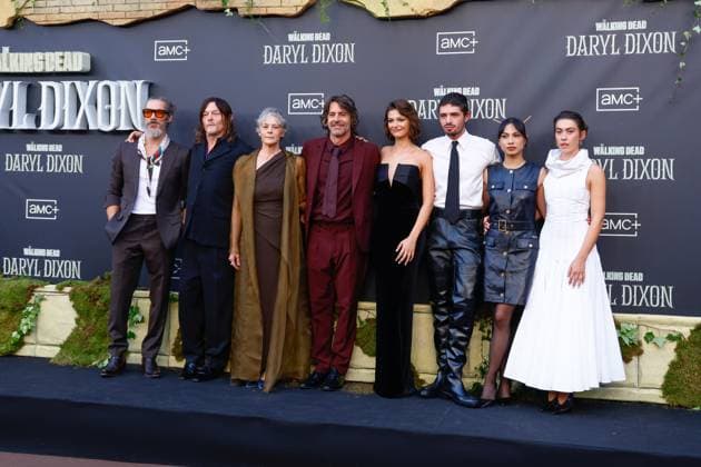 World premiere of the third season of The Walking Dead Daryl Dixon in Madrid Óscar Jaenada, Norman Reedus, Melissa McBride, Eduardo Noriega, Candela Saitta, Romain Levi, Alexandra Masangkay and Greta Fernandez at the world premiere of the third season of The Walking Dead Daryl Dixon at the Cines Callao on August 4, 2025 in Madrid Spain PREMIERE THE WALKING DEAD DARYL DIXON FAMOUS EVENT CINEMA CINES CALLAO Madrid Madrid Spain  Copyright: xJosexVelascox 6933886